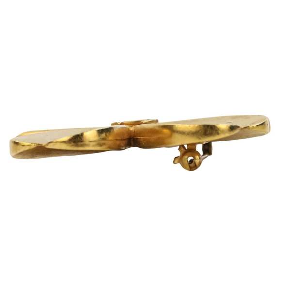 CHANEL Vintage Gold Logo Brooch - Picture 3 of 14